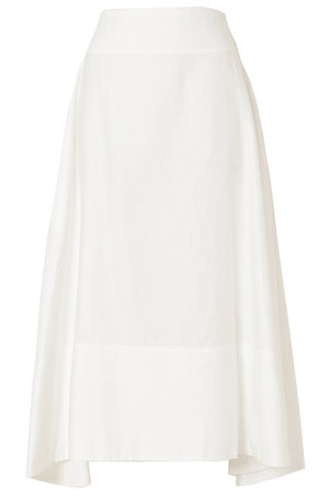 マディソンブルー/MADISONBLUEのMI-MOLLET FLARE SK C/LI コットン・ラミー ミモレフレアスカート(110700/110703)