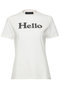 HELLO TEE/HELLO Tシャツ マディソンブルー/MADISONBLUE ホワイト