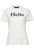 MADISONBLUE(マディソンブルー)｜HELLO TEE/HELLO Tシャツ/ホワイト の
