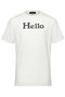 【MEN】HELLO TEE MNS/HELLO Tシャツ マディソンブルー/MADISONBLUE ホワイト