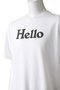 【MEN】HELLO TEE MNS/HELLO Tシャツ マディソンブルー/MADISONBLUE