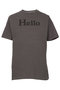 【MEN】HELLO TEE MNS/HELLO Tシャツ マディソンブルー/MADISONBLUE グレー
