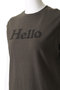 HELLO NOSLEEVE TEE/HELLO ノースリーブ Tシャツ マディソンブルー/MADISONBLUE