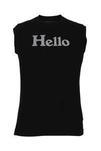 MADISONBLUE(マディソンブルー)｜HELLO TEE PARIS Tシャツ/ブラック の
