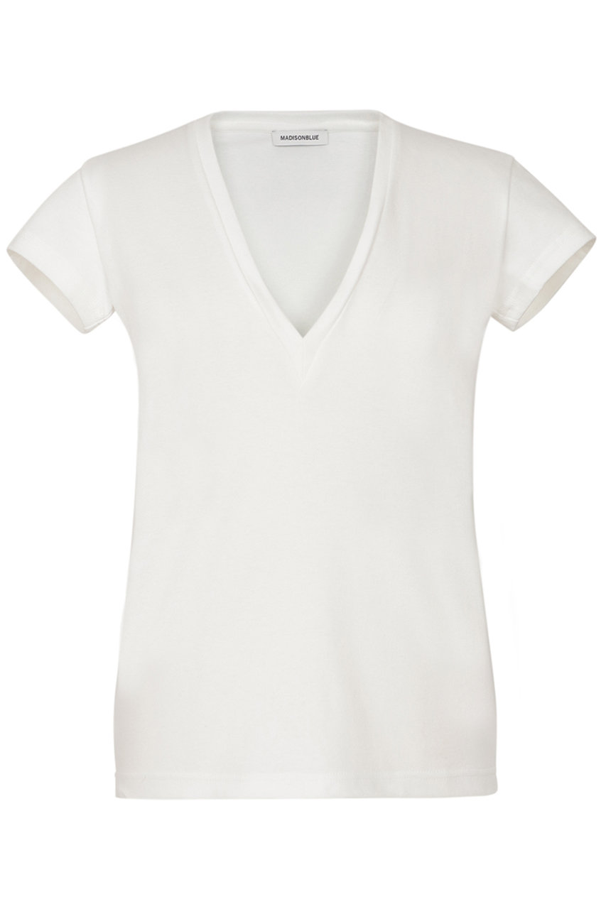 MADISONBLUE DEEP V NECK TEE ディープ Vネック Tシャツ (ホワイト, 00) マディソンブルー ELLE SHOP MADISONBLUE DEEP V NECK TEE ディープ Vネック Tシャツ (ホワイト, 00) マディソンブルー ELLE SHOP