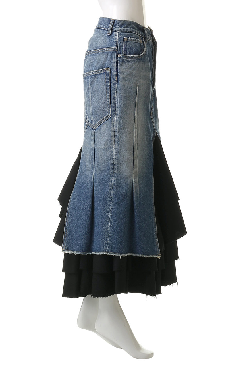 MADISONBLUE(マディソンブルー)｜5POCKET REMAKE FRILL SK DENIM
