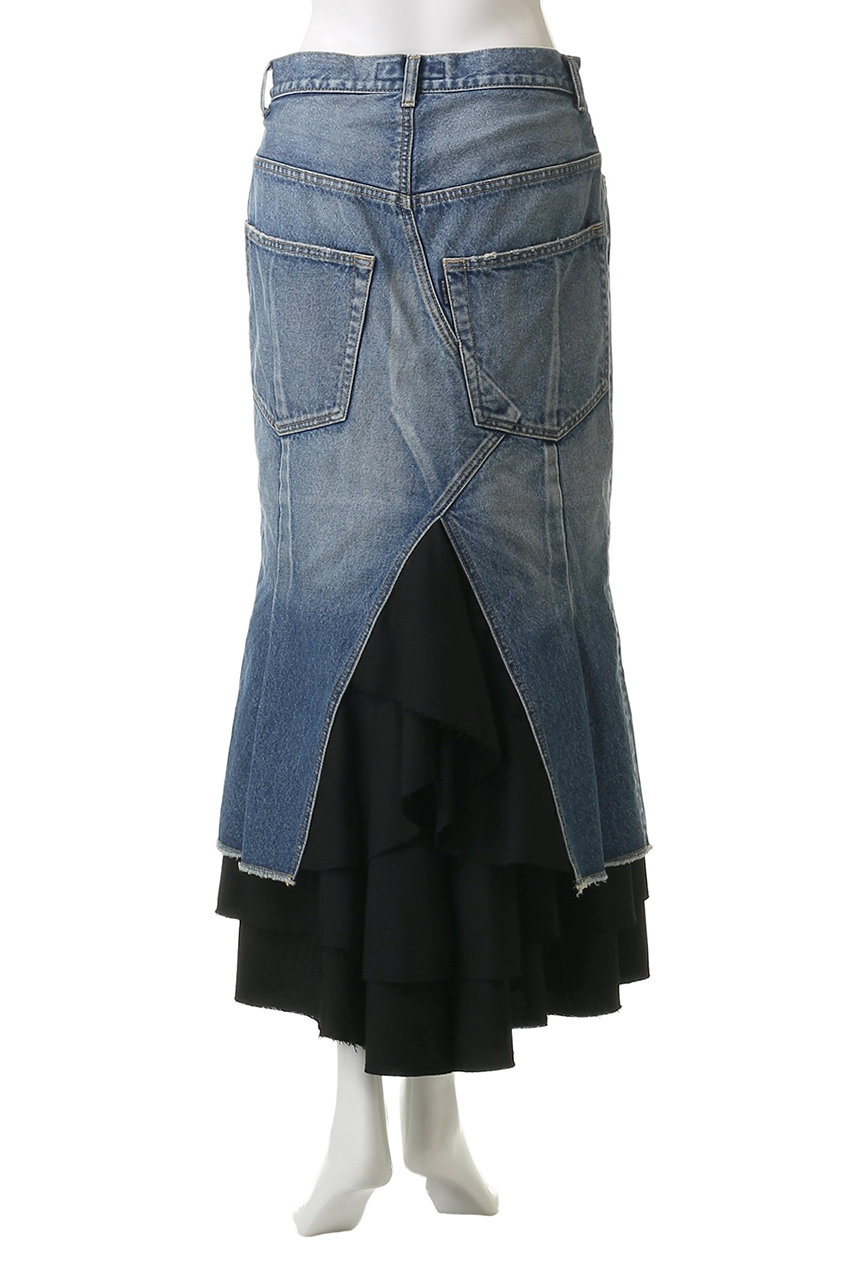 MADISONBLUE(マディソンブルー)｜5POCKET REMAKE FRILL SK DENIM