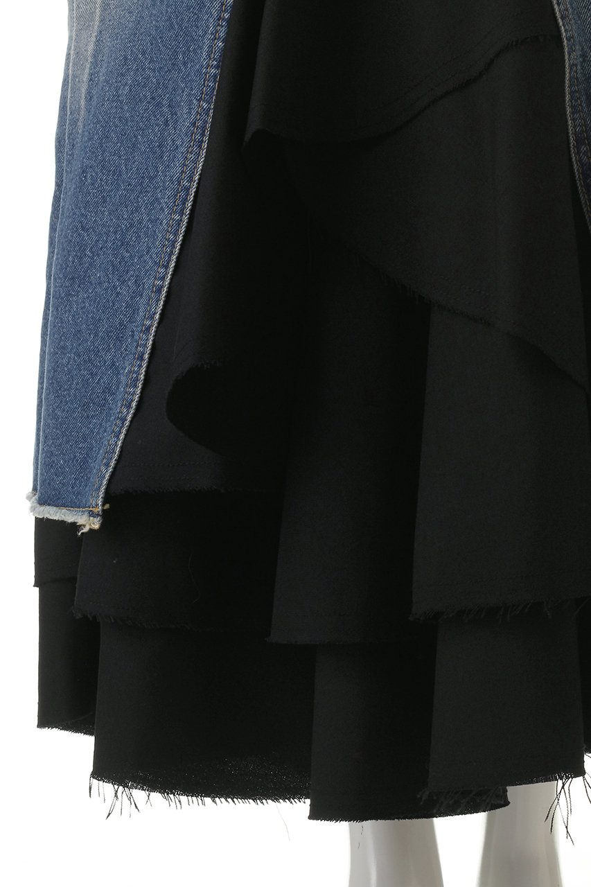 MADISONBLUE(マディソンブルー)｜5POCKET REMAKE FRILL SK DENIM