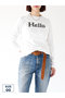 HELLO L/S TEE ロングスリーブTシャツ マディソンブルー/MADISONBLUE