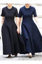 DOUBLE FACE FIT＆FLARE DR ドレス マディソンブルー/MADISONBLUE