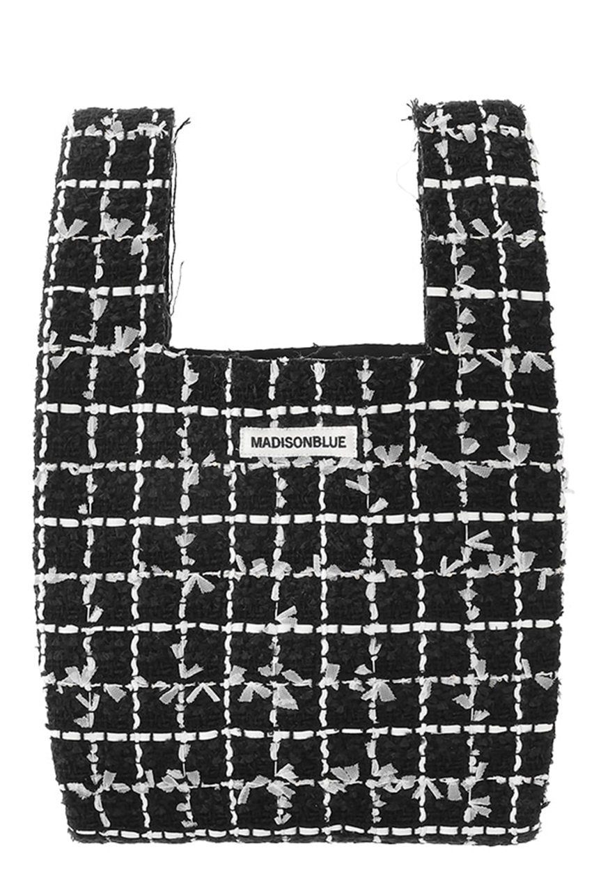 MADISONBLUE SHOP BAG S TWEED ショップバッグS (ブラック, 00(F)) マディソンブルー ELLE SHOP MADISONBLUE SHOP BAG S TWEED ショップバッグS (ブラック, 00(F)) マディソンブルー ELLE SHOP