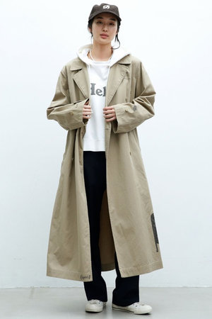 ELIN コート　ベルテッド　ラップ　ホワイト　スプリング　トレンチ　美品 コートの通販｜ELLE SHOP (エル・ショップ)