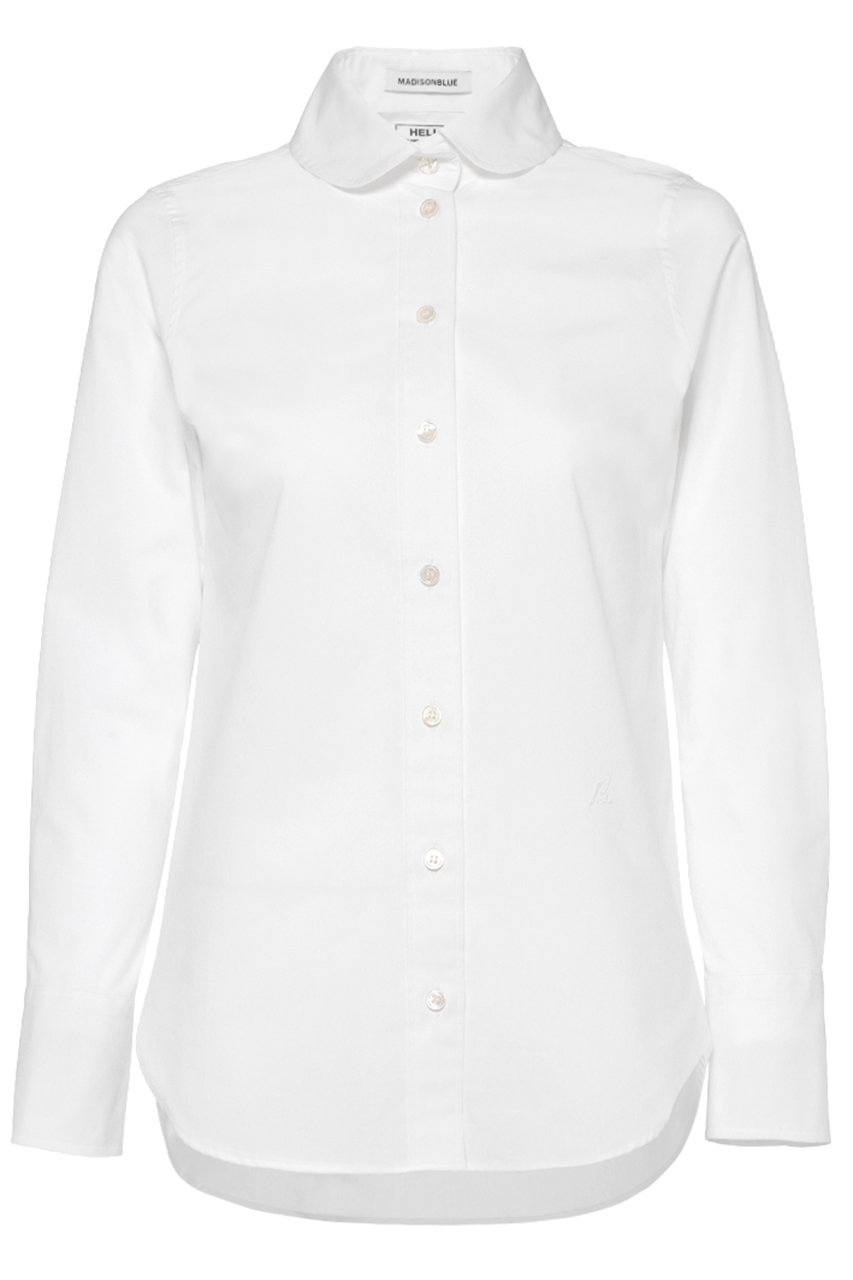 MADISONBLUE ROUND COLLAR N.MADAME SH ラウンドカラーシャツ (ホワイト, 01) マディソンブルー ELLE SHOP MADISONBLUE ROUND COLLAR N.MADAME SH ラウンドカラーシャツ (ホワイト, 01) マディソンブルー ELLE SHOP
