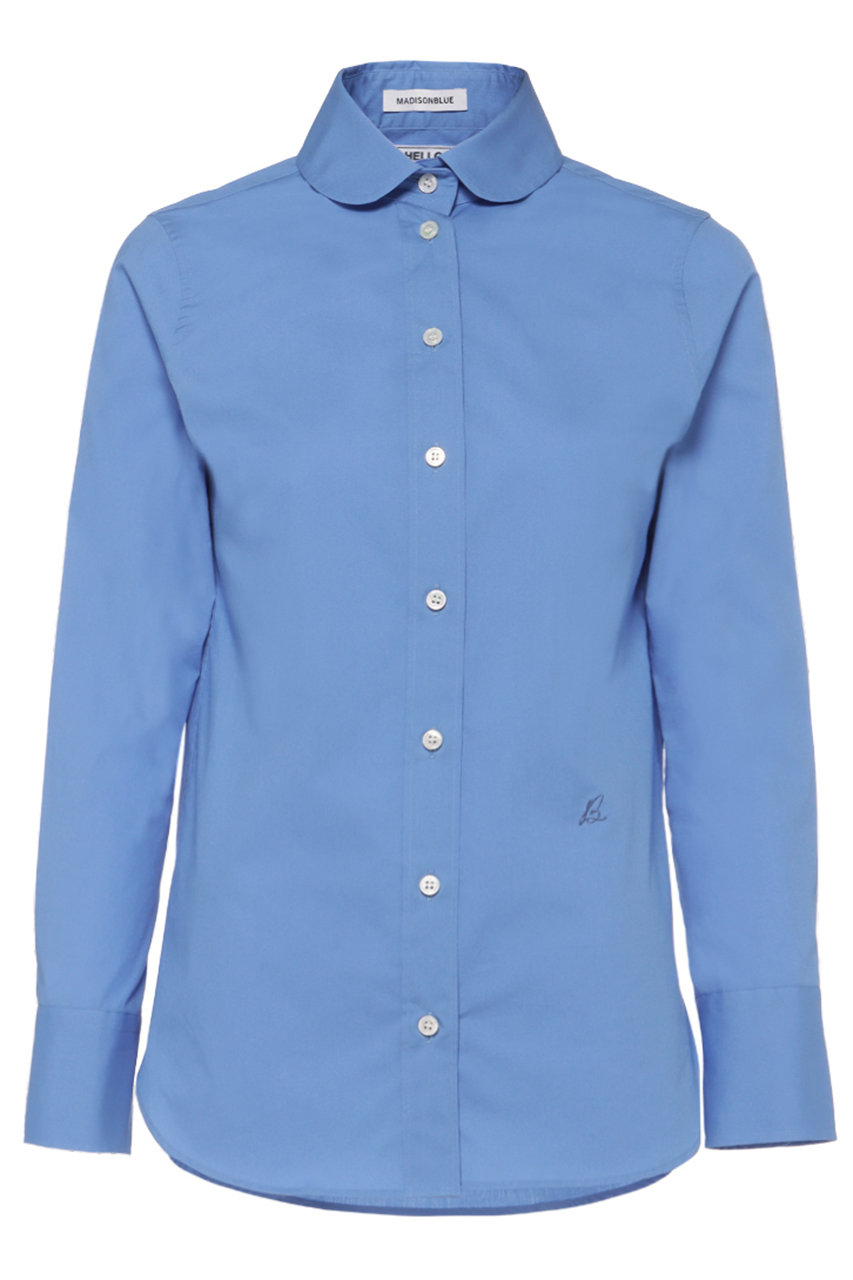 MADISONBLUE ROUND COLLAR N.MADAME SH ラウンドカラーシャツ (ブルー, 01) マディソンブルー ELLE SHOP MADISONBLUE ROUND COLLAR N.MADAME SH ラウンドカラーシャツ (ブルー, 01) マディソンブルー ELLE SHOP