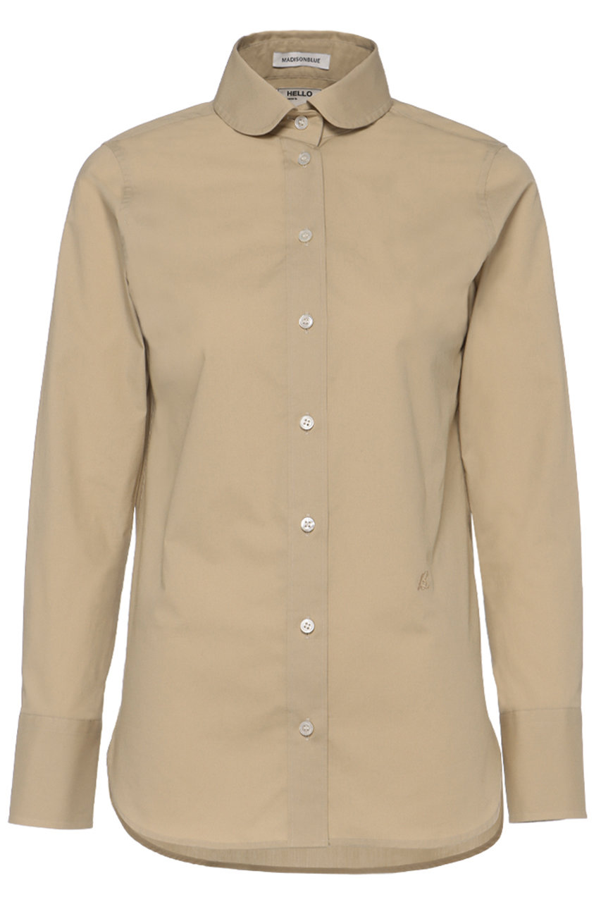 MADISONBLUE ROUND COLLAR N.MADAME SH ラウンドカラーシャツ (ベージュ, 01) マディソンブルー ELLE SHOP MADISONBLUE ROUND COLLAR N.MADAME SH ラウンドカラーシャツ (ベージュ, 01) マディソンブルー ELLE SHOP