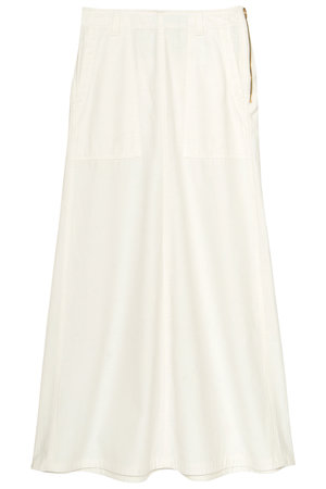 マディソンブルー/MADISONBLUEのFATIGUE PANEL FLARE LONG SK L.oz BS ロングスカート(110700/110703)