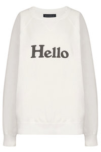 MADISONBLUE(マディソンブルー)｜HELLO HOODIE フーディー/ホワイト の