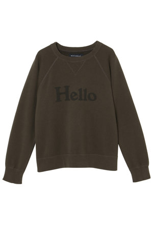 マディソンブルー/MADISONBLUEのHELLO SWEAT L/S URAKE DYED ロングスリーブスウェット(110100/110105)