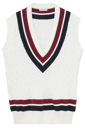 マディソンブルー/MADISONBLUEのOVERSIZED TENNIS SWEATER VEST ベスト(110800/110806)