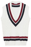 OVERSIZED TENNIS SWEATER VEST ベスト