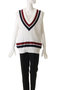 OVERSIZED TENNIS SWEATER VEST ベスト マディソンブルー/MADISONBLUE