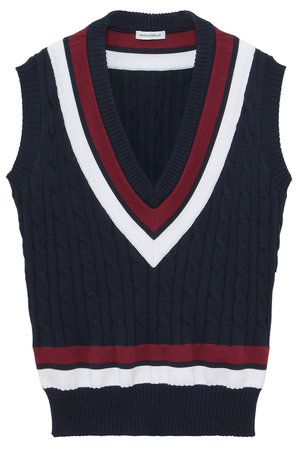 マディソンブルー/MADISONBLUEのOVERSIZED TENNIS SWEATER VEST ベスト(110800/110806)