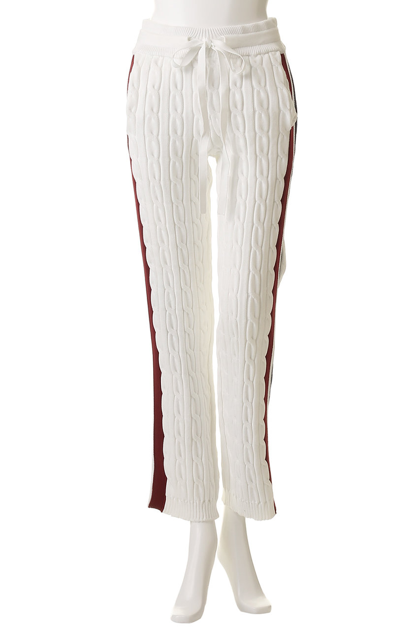 MADISONBLUE(マディソンブルー)｜SIDESTRIPE CABLE PANTS パンツ