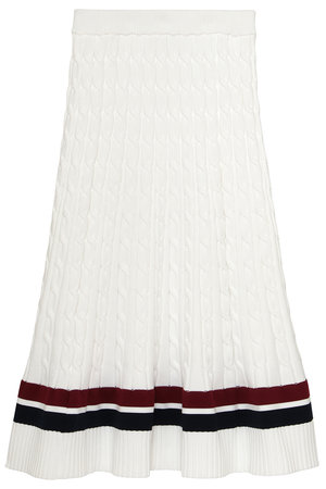 マディソンブルー/MADISONBLUEのCABLE FLARE LONG SK フレアロングスカート(110700/110703)