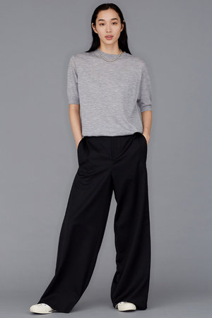 マディソンブルー/MADISONBLUEのWRIKLED CREW NECK H/S PO クルーネックプルオーバー(110300/110301)