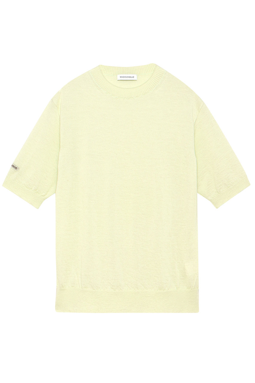 MADISONBLUE WRIKLED CREW NECK H/S PO クルーネックプルオーバー (ライトグリーン, 01) マディソンブルー ELLE SHOP MADISONBLUE WRIKLED CREW NECK H/S PO クルーネックプルオーバー (ライトグリーン, 01) マディソンブルー ELLE SHOP