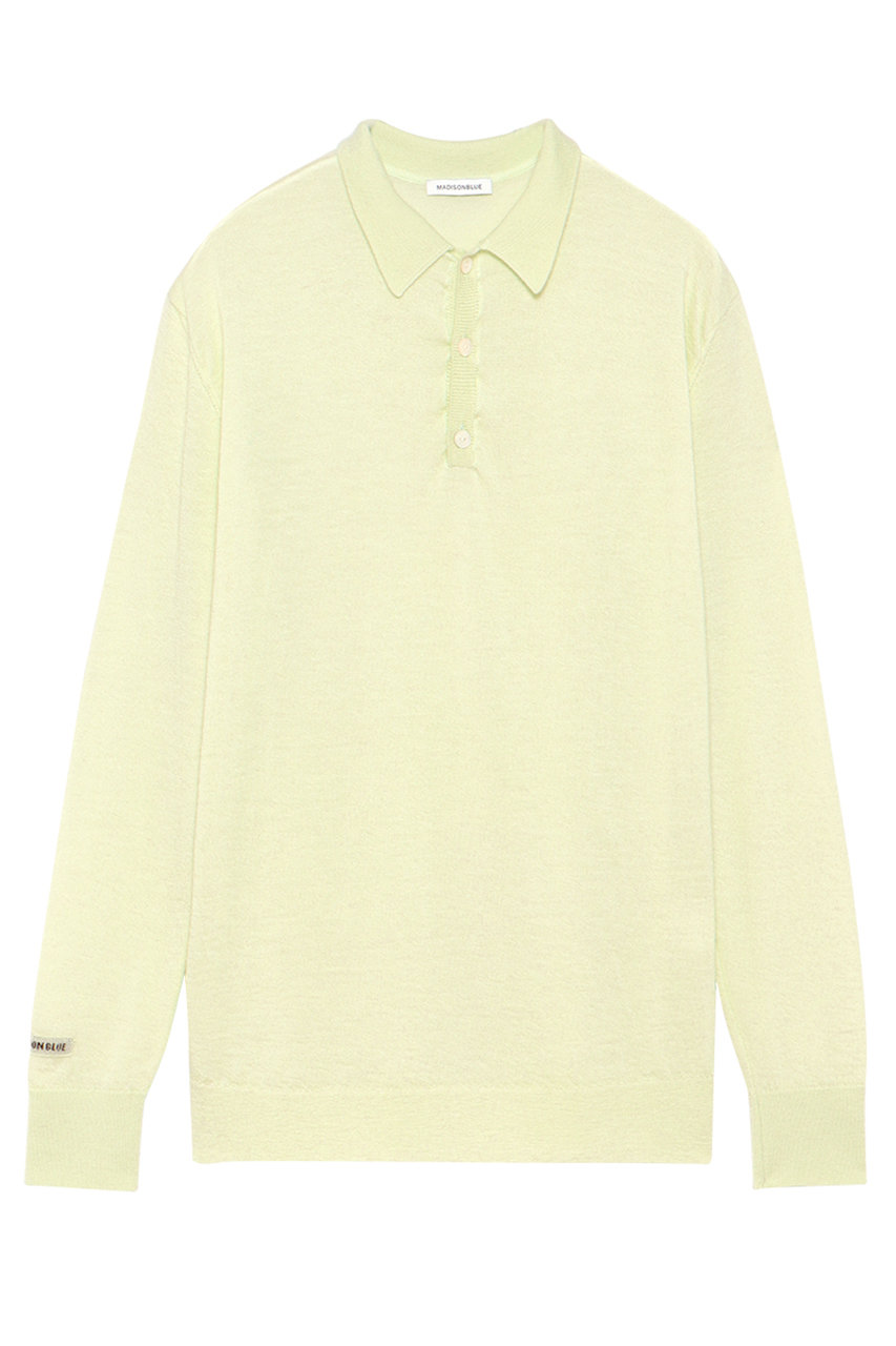 MADISONBLUE WRIKLED RELAXED FIT POLO KNIT ポロニット (ライトグリーン, 00) マディソンブルー ELLE SHOP MADISONBLUE WRIKLED RELAXED FIT POLO KNIT ポロニット (ライトグリーン, 00) マディソンブルー ELLE SHOP