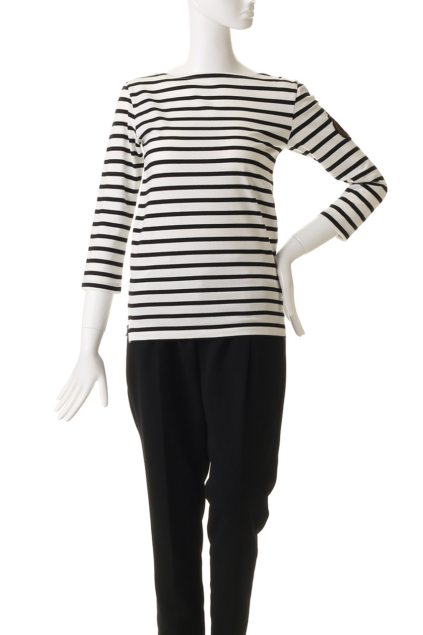 MADISONBLUE(マディソンブルー)｜BOAT NECK COMPACT L/S TEE BORDER