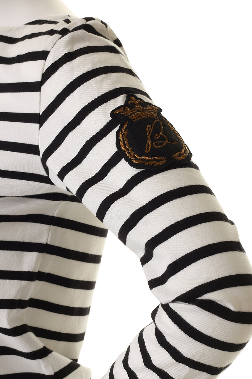 MADISONBLUE(マディソンブルー)｜BOAT NECK COMPACT L/S TEE BORDER