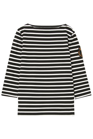 マディソンブルー/MADISONBLUEのBOAT NECK COMPACT L/S TEE BORDER ボーダーT(110100/110103)