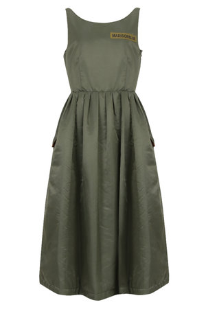 マディソンブルー/MADISONBLUEのGATHER PADDING DRESS NY TWILL ギャザーパディングドレス(110500/110503)