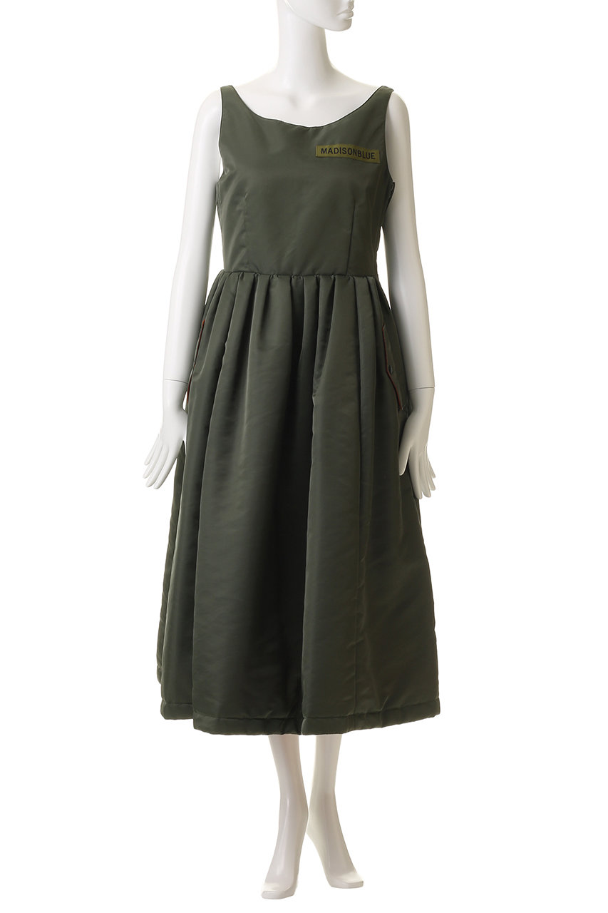 マジソンブルー ギャザーパディングドレス00 MADISONBLUE(マディソンブルー)｜GATHER PADDING DRESS NY TWILL