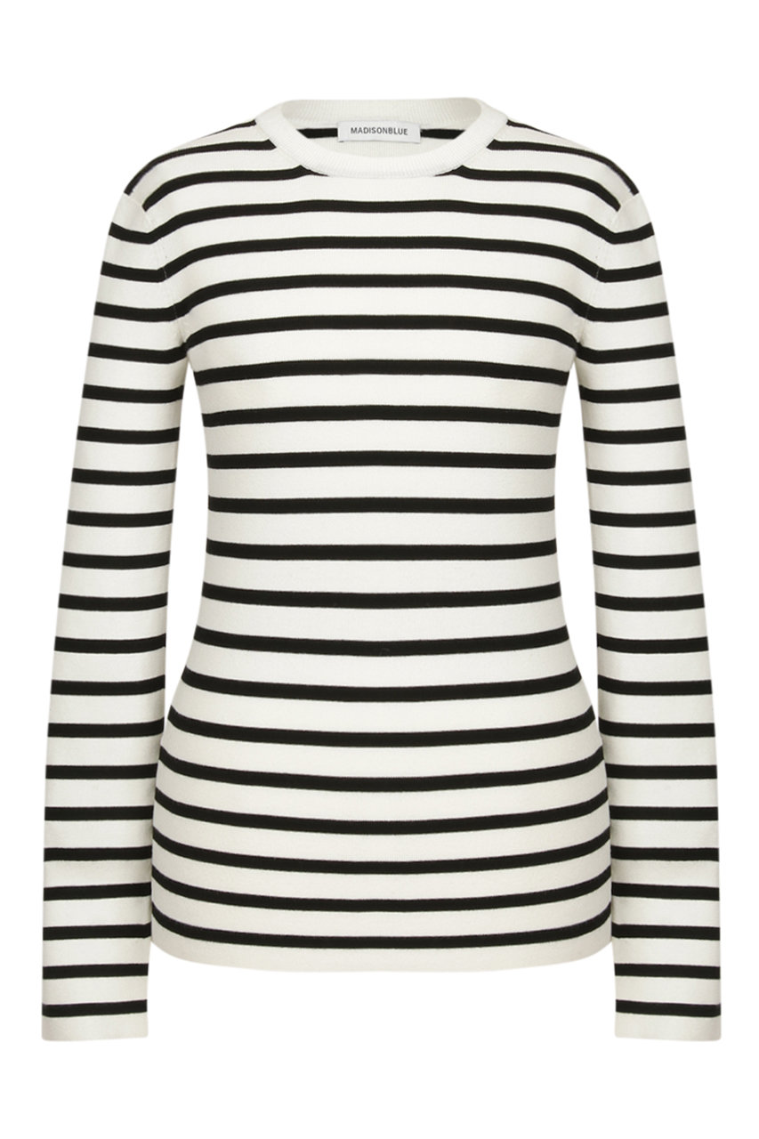 MADISONBLUE CREW NECK BORDER PO クルーネックボーダープルオーバー (SBホワイト, 00) マディソンブルー ELLE SHOP MADISONBLUE CREW NECK BORDER PO クルーネックボーダープルオーバー (SBホワイト, 00) マディソンブルー ELLE SHOP