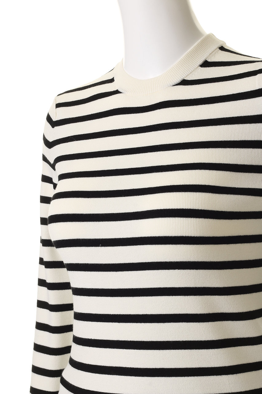 マディソンブルー ボーダー長袖カットソー MADISONBLUE(マディソンブルー)｜BORDER BOAT NECK PO ボーダー ボート