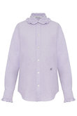 ROUND COLLAR FRILL SH OX ラウンドカラーフリルシャツ