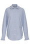 ROUND COLLAR FRILL SH OX ラウンドカラーフリルシャツ マディソンブルー/MADISONBLUE ブルー