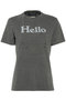 VINTAGE HELLO TEE ヴィンテージHELLO Tシャツ マディソンブルー/MADISONBLUE ブラック