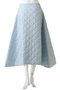 MI-MOLLET FLARE SK QUILTING キルティングミモレフレアスカート マディソンブルー/MADISONBLUE