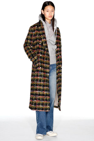マディソンブルー/MADISONBLUEのPEARL CHESTER COAT TWEED チェスターコート(110900/110903)