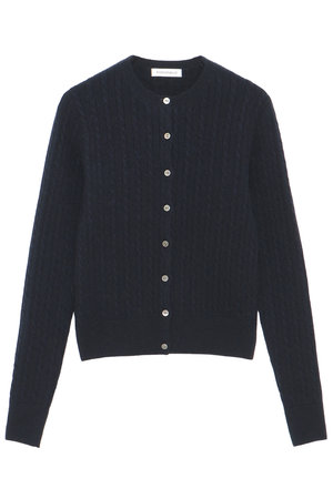 マディソンブルー/MADISONBLUEのPETIT CABLE CREW NECK CD クルーネックカーディガン(110300/110303)