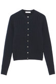 PETIT CABLE CREW NECK CD クルーネックカーディガン マディソンブルー/MADISONBLUE