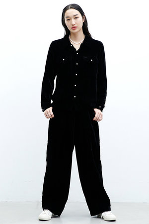 マディソンブルー/MADISONBLUEのHARLEM PT VELVET ベルベットハーレムパンツ(110600/110601)