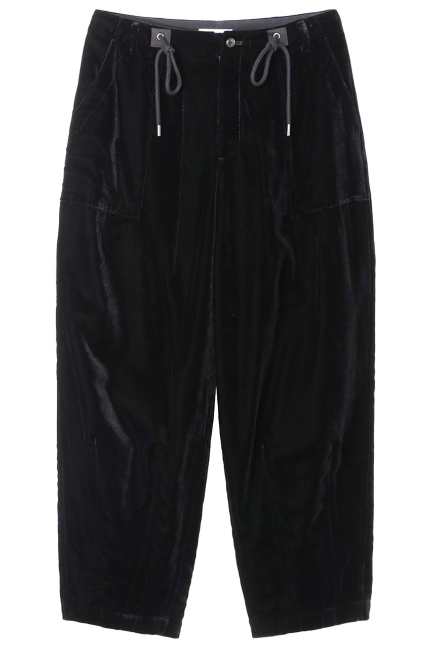 MADISONBLUE HARLEM PT VELVET ベルベットハーレムパンツ (ブラック, 01) マディソンブルー ELLE SHOP
