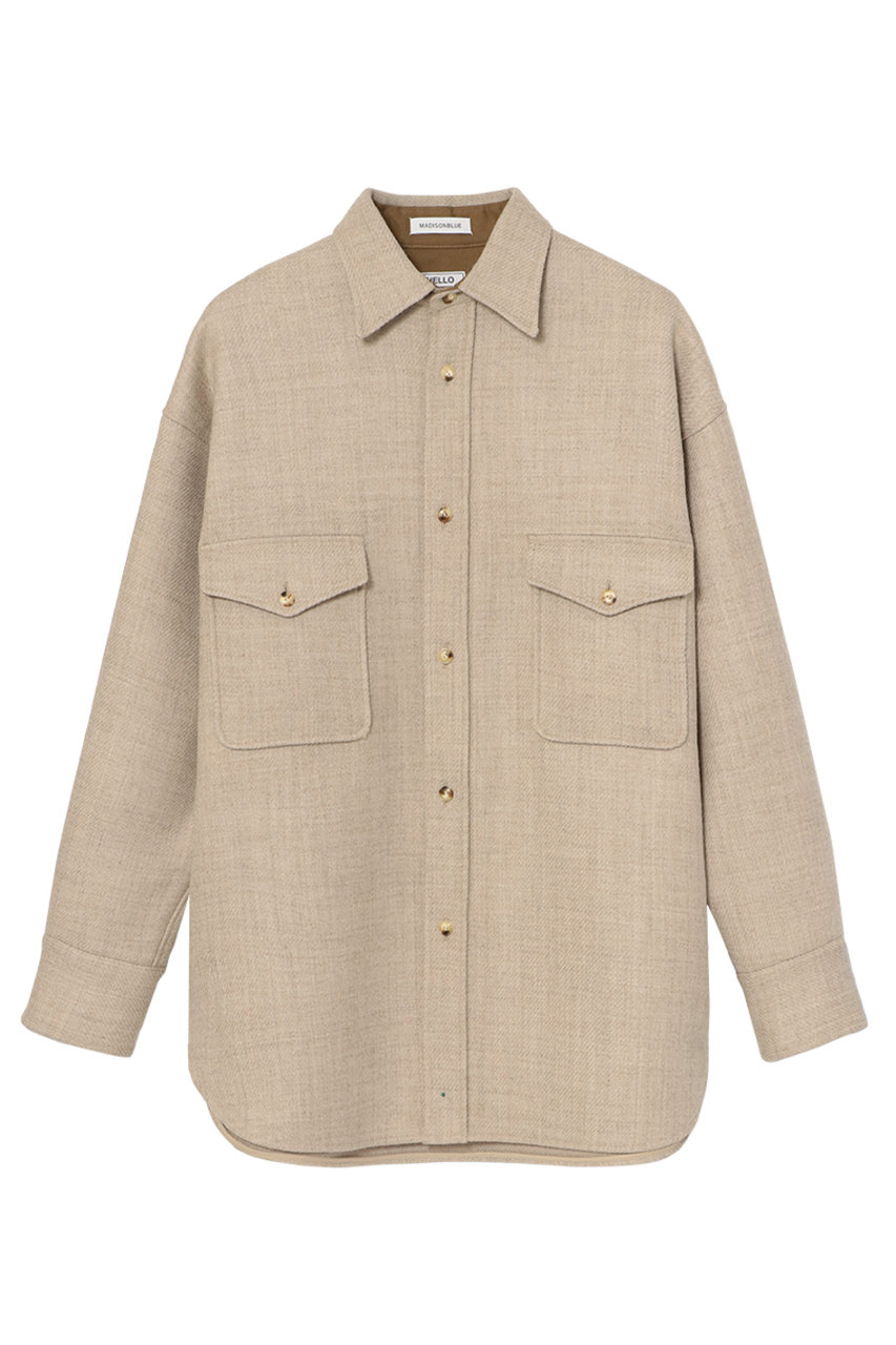 マディソンブルー/MADISONBLUEのCPO JK WOOL ウールCPOジャケット(ベージュ/MB254-1011)