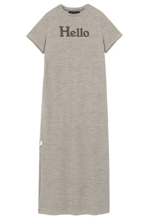 マディソンブルー/MADISONBLUEのHELLO S/S OP SWEAT HELLOスウェットワンピース(110500/110503)