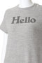 HELLO S/S OP SWEAT HELLOスウェットワンピース マディソンブルー/MADISONBLUE